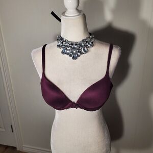 VICTORIA'S SECRET PUSH-UP BRA PURPLE SIZE 34C